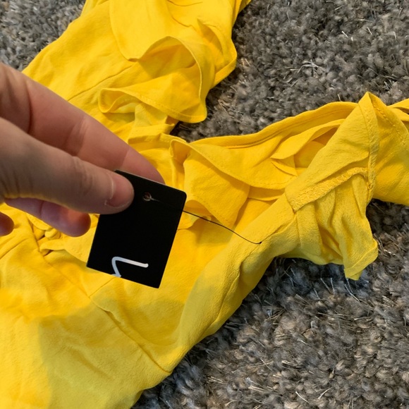 Lulu's Yellow Ruffle Mini Dress - Picture 6 of 7